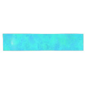 turquoise blauw Abstract patroon Korte Tafelloper (Horizontaal)