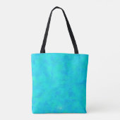 turquoise blauw Abstract patroon Tote Bag (Achterkant)