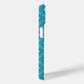Turquoise Blauw Boho sterpatroon Case-Mate iPhone Case (Achterkant / Rechts)