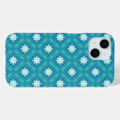 Turquoise Blauw Boho sterpatroon Case-Mate iPhone Case (Achterkant (horizontaal))