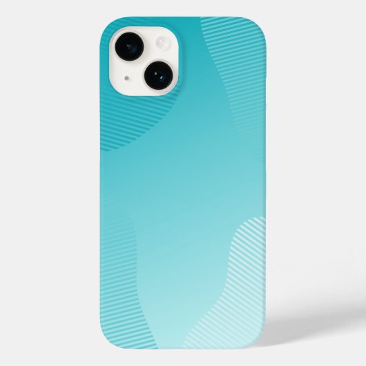 Turquoise blauw Case-Mate iPhone case (Achterkant)