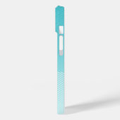 Turquoise blauw Case-Mate iPhone case (Achterkant / Links)