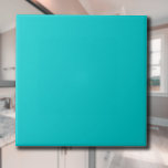 Turquoise Blauw Effen Kleur | Klassiek | Elegant Tegeltje<br><div class="desc">Turquoise Blauw Effen Kleur | Klassiek | Elegant | Trendy | Stijlvol | Cadeau</div>