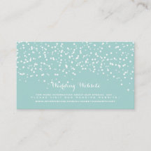 Turquoise Blauw en Wit Bruiloft Confetti Patroon