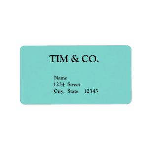 TURQUOISE BLAUW ETIKET