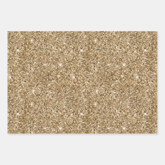 Turquoise Blauw Goud Glitter Zebra Print Inpakpapier Vel (Voorkant 3)