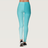 Turquoise blauw gradient ombre Leggings (Achterkant)