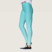 Turquoise blauw gradient ombre Leggings (Links)