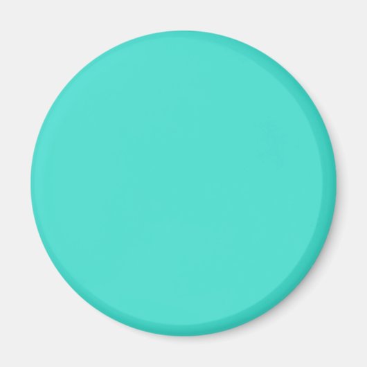 Turquoise Blauw Groen 40E0D0 - Optie om naam toe t Magneet (Voorkant)