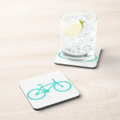 Turquoise; Blauw Groene Fiets Onderzetter (Rechterzijde)