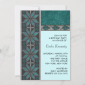 Turquoise Blauw Indiaans-Amerikaans Verjaardagsfee Kaart (Achterkant)