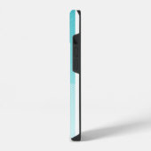 Turquoise blauw iPhone hoesje (Linkerkant)
