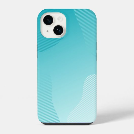 Turquoise blauw iPhone hoesje (Achterkant)