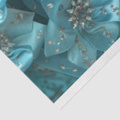 Turquoise Blauw Kristal Hoofddeksel Decoupage Tissuepapier (Detail)