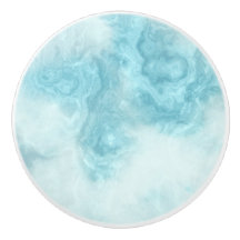 Turquoise blauw lade handle, deur know