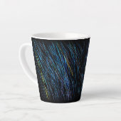 Turquoise Blauw Licht Schilderen 1 Latte Mok (Linkerhoek)