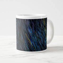 Turquoise Blauw Licht Schildering 1 Grote Koffiekop