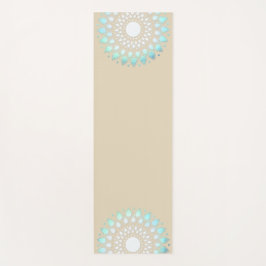 Turquoise Blauw Lotus Mandala Yogamat