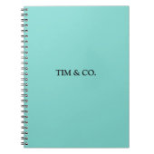 TURQUOISE BLAUW  NOTITIEBOEK (Voorkant)