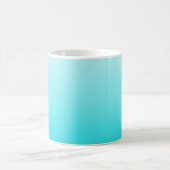 Turquoise blauw ombre koffie mok. koffiemok (Center)