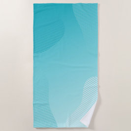 Turquoise blauw  strandlaken