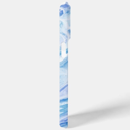 Turquoise Blauw Zeegezicht Marmer Case-Mate iPhone Case (Achterkant / Rechts)