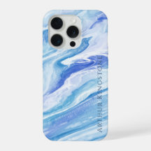 Turquoise Blauw Zeegezicht Marmer 