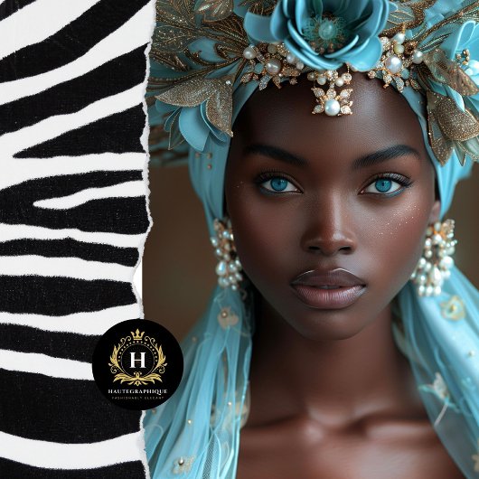 Turquoise Blauwe Bloemen Hoofdtooi Decoupage Tissuepapier