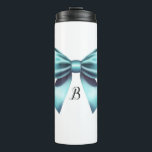 Turquoise Blauwe Boog Elegant Vrijgezellenfeest Br Thermosbeker<br><div class="desc">Gepersonaliseerde aangepaste tumbler</div>