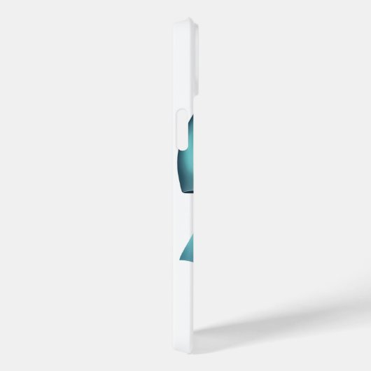 Turquoise Blauwe Bow Elegant Girly Lint Case-Mate iPhone Case (Achterkant / Rechts)