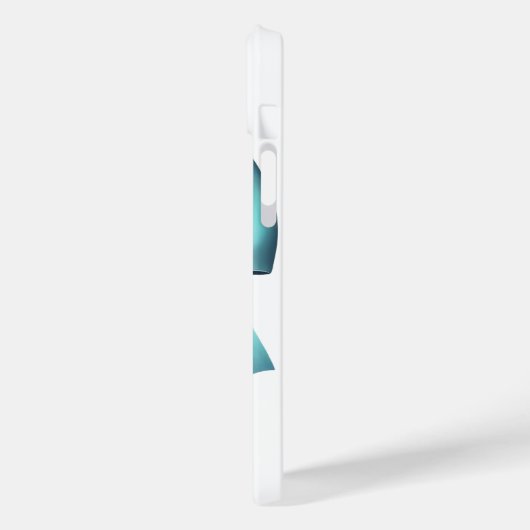 Turquoise Blauwe Bow Elegant Girly Lint Case-Mate iPhone Case (Achterkant / Links)