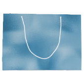 Turquoise blauwe bruiloft groot cadeauzakje (Achterkant)