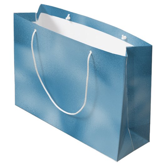 Turquoise Blauwe Bruiloft   Groot Cadeauzakje (Achterkant Gekanteld)