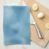 Turquoise blauwe bruiloft theedoek (Quarter Fold)