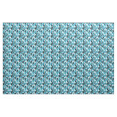 turquoise blauwe camouflage abstract stof (Yard (91,4 cm))