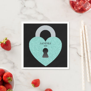 Turquoise Blauwe Feest Shower Verjaardag Tiara Fee Servet