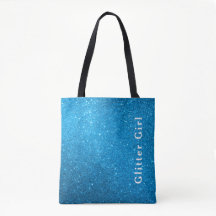 Turquoise Blauwe Glitter Meisje Laat Je Glamour Gl
