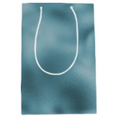 Turquoise Blauwe Huwelijk Medium Cadeauzakje (Voorkant)