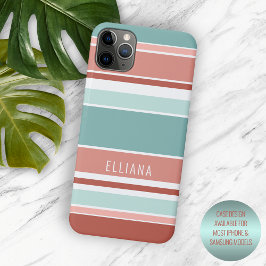 Turquoise Blauwe Koraal Rode Perzik Oranje Witte S Case-Mate iPhone Case