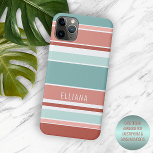 Turquoise Blauwe Koraal Rode Perzik Oranje Witte S Case-Mate iPhone Case