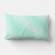 turquoise blauwe kussen