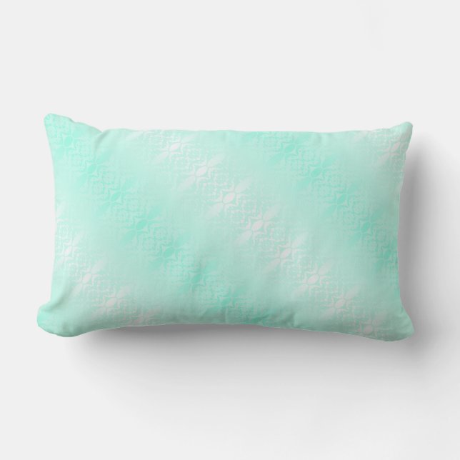 turquoise blauwe kussen (Voorkant)
