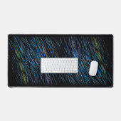 Turquoise Blauwe Lichtschildering 1 Bureaumat (Keyboard & Muis)