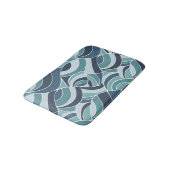 Turquoise & Blauwe Oceaan Golven Badmat (Gekanteld)