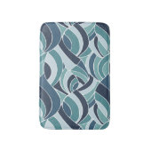 Turquoise & Blauwe Oceaan Golven Badmat (Voorkant Verticaal)