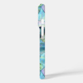 Turquoise Blauwe Paarse Vlinders Case-Mate iPhone Case (Achterkant / Links)