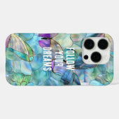 Turquoise Blauwe Paarse Vlinders Case-Mate iPhone Case (Achterkant (horizontaal))