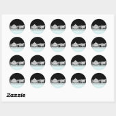 Turquoise Blauwe Prinses Stickers (Vel)