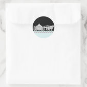 Turquoise Blauwe Prinses Stickers (Tas)