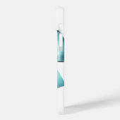 Turquoise Blauwe Strik Elegante Bruids Bruiloft Case-Mate iPhone Case (Achterkant / Links)